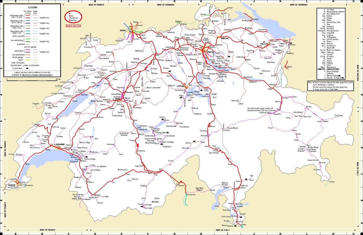 perjalanan kereta api di switzerland peta