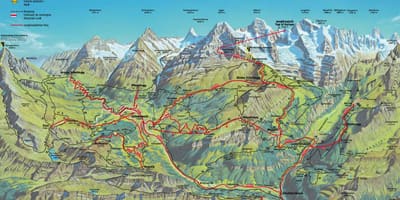 Peta gunung switzerland