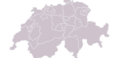 Peta - peta kosong switzerland