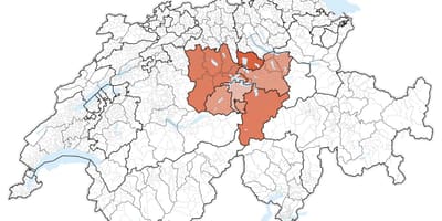 Peta pusat switzerland 