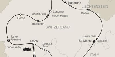 Peta switzerland pemacu indah