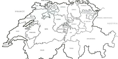 Switzerland peta kosong