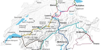 Switzerland peta laluan kereta
