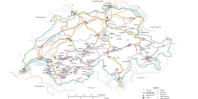 Switzerland tarikan peta