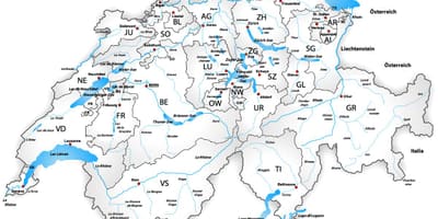 Switzerland sungai peta